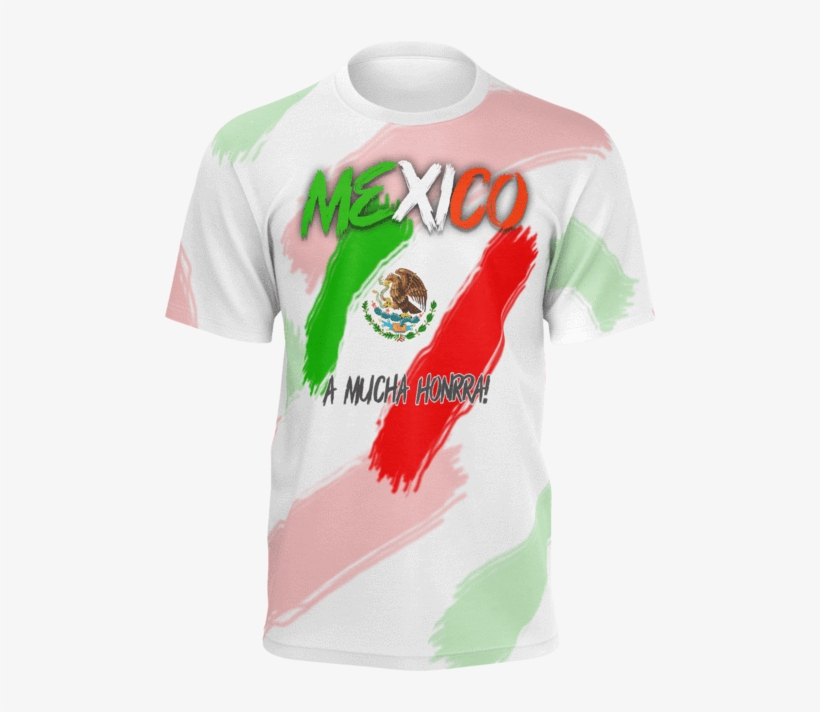 Mexico Y Escudo Sublimated T-shirt - Mexico, transparent png download