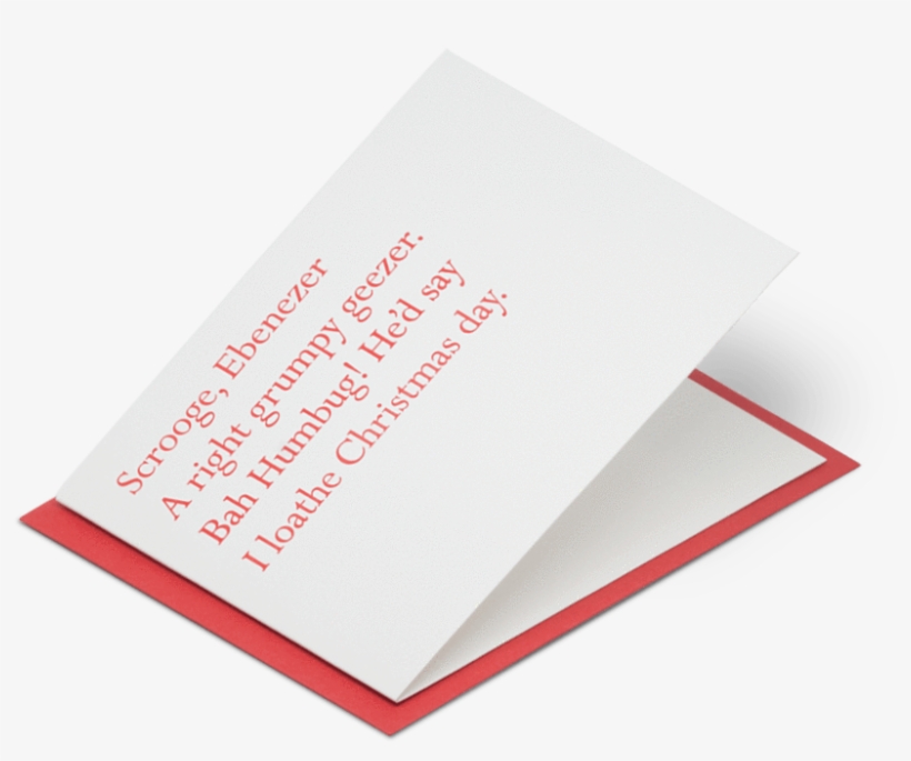 Scrooge Christmas Clerihew - Christmas Day, transparent png download