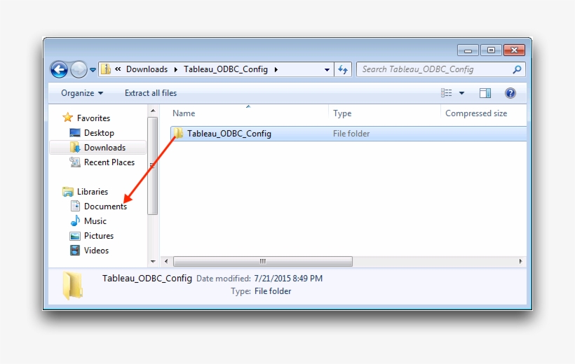 Drag The Unzipped Tableau Odbc Config Folder To Your - Qemu Windows Shared Folder, transparent png download