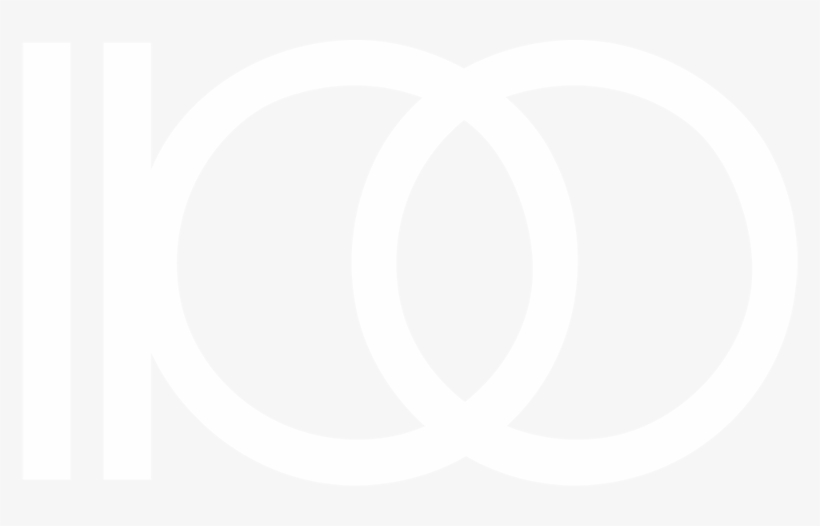 1to100 Logo White, transparent png download