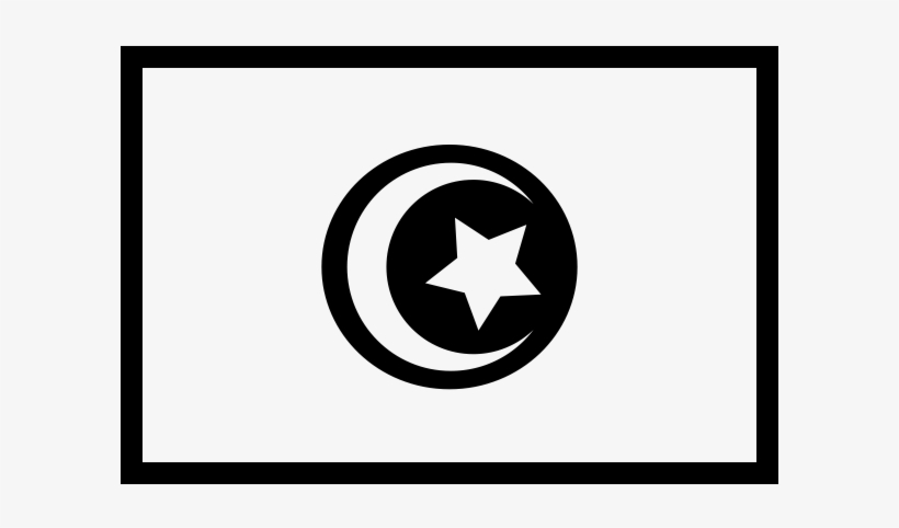 Tunisia Flag Rubber Stamp - Circle, transparent png download