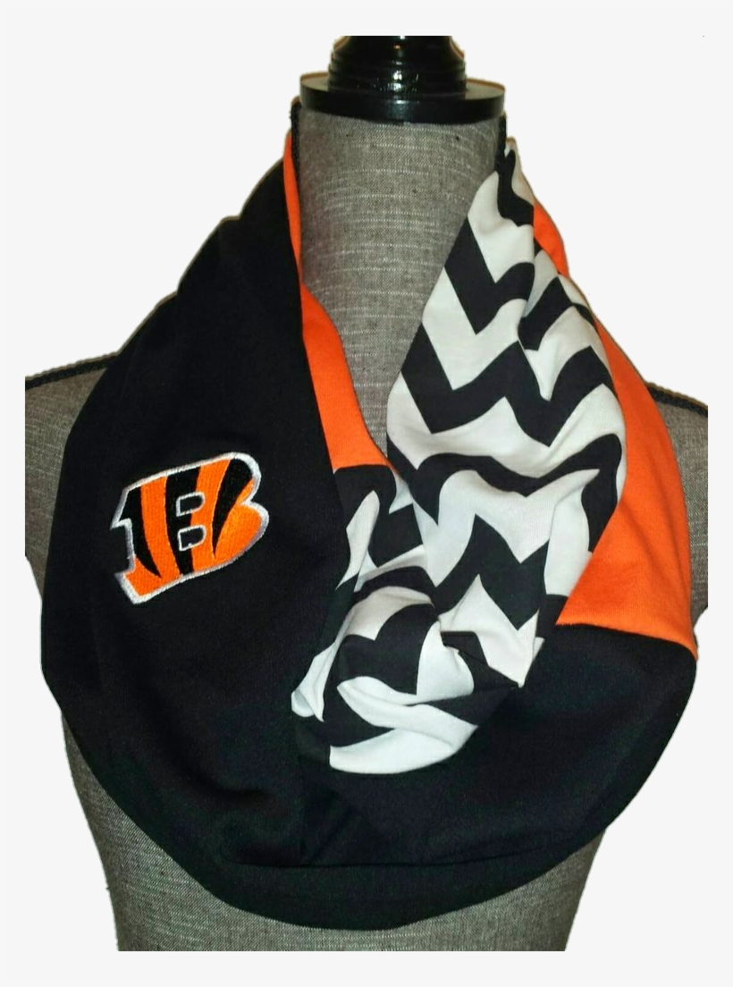 Cincinnati Bengals Infinity Scarf With Embroidered - Cincinnati Bengals, transparent png download