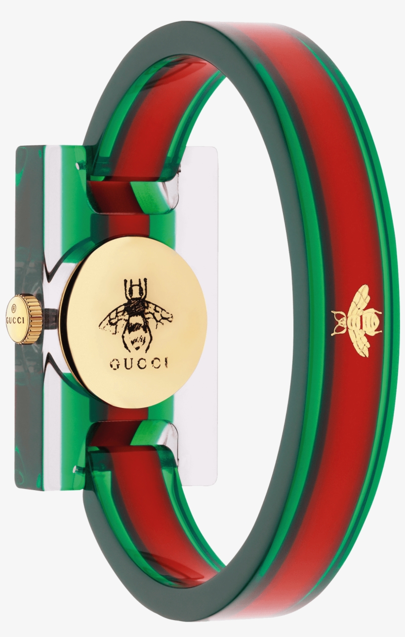 Home - Gucci Ya143501 Plexiglas Bangle Watch, Women's, Gold, transparent png download