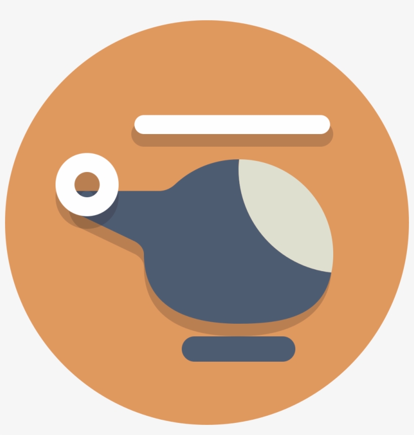 Circle Icons Helicopter - Helicopter .ico, transparent png download