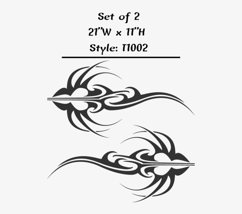 Vehicle Tribal Flames Vinyl Decal Sticker Car Truck - Decal, transparent png download