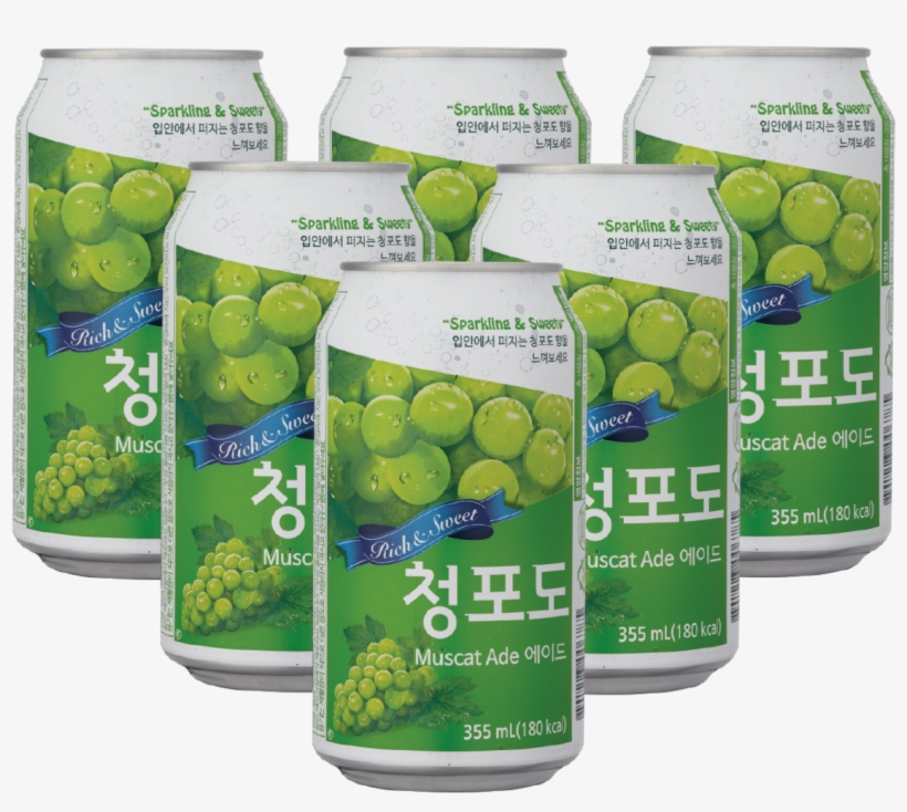 Ilhwa Green Grape Soda [6 Cans] - Hong Kong Television Network Ltd, transparent png download