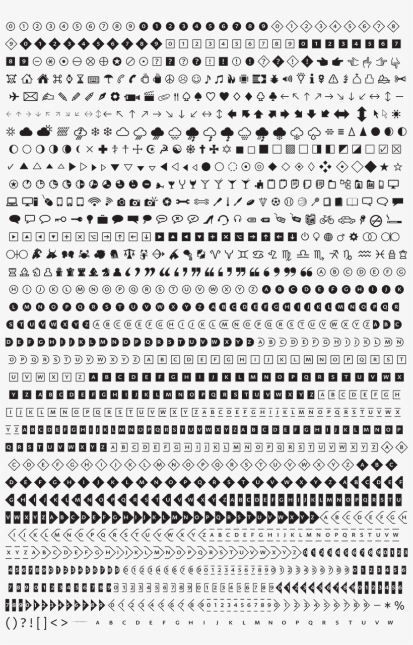 Greta Symbol Character Set - Character Encoding, transparent png download