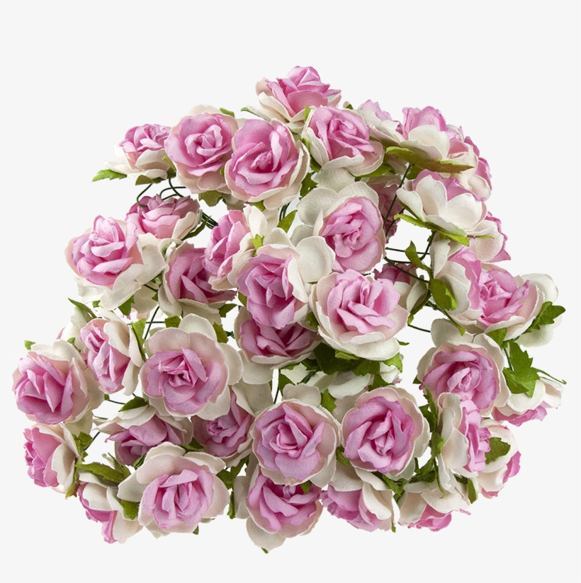 50 White With Dusky Pink Centre Mulberry Paper Wild, transparent png download