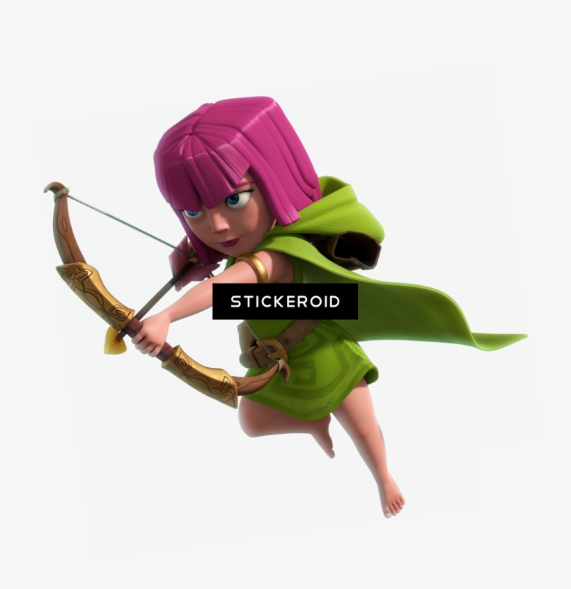 Clash Of Clans Archer - Clash Royale Arquera Render, transparent png download