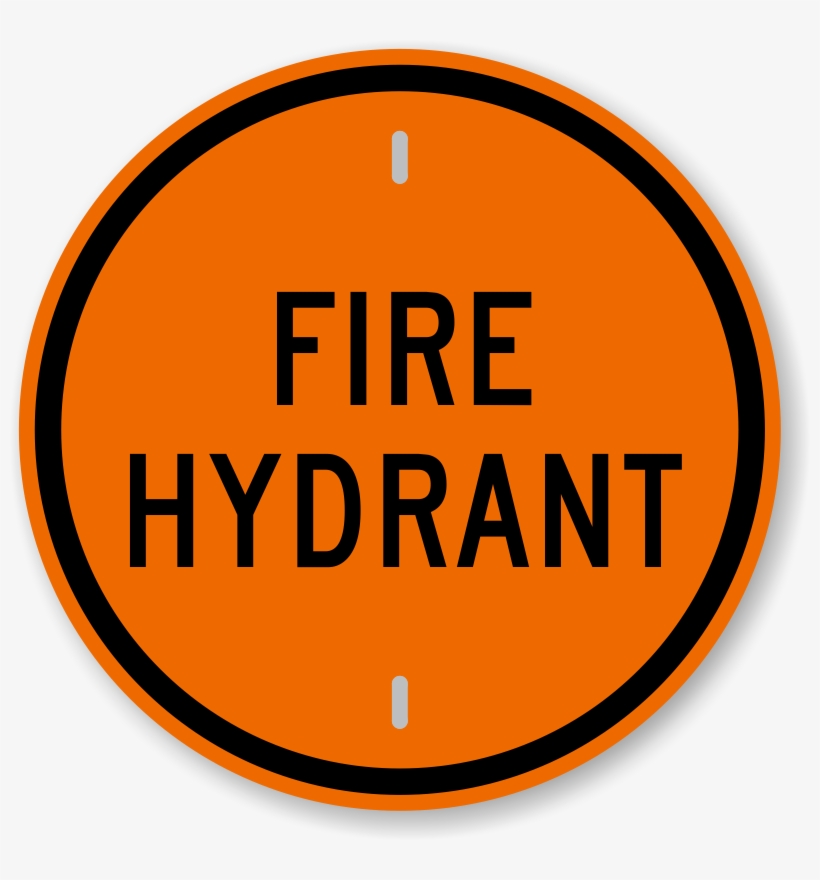 Zoom, Price, Buy - No Parking Fire Hydrant (with Graphic) Sign, 18" X, transparent png download