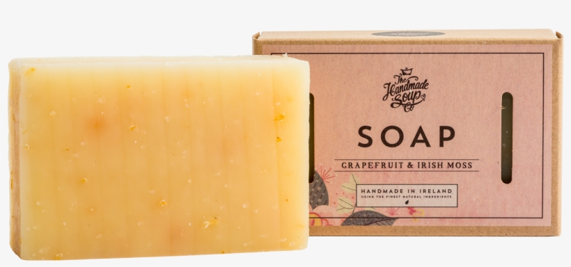 Handmade Natural Grapefruit & Irish Moss Seaweed Soap - Handmade Soap Co. Grapefruit & Irish Moss Soap, transparent png download