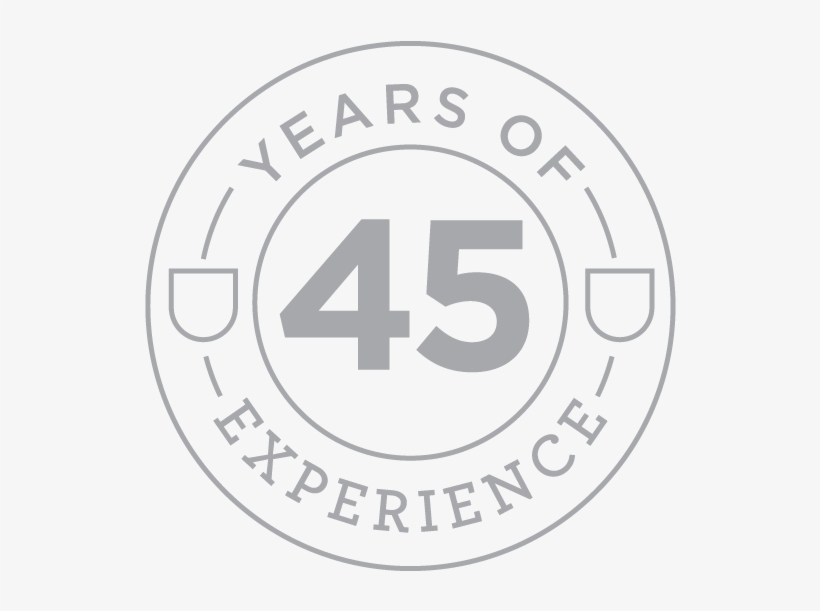 Stamp 45 Years Of Experience - Circle, transparent png download