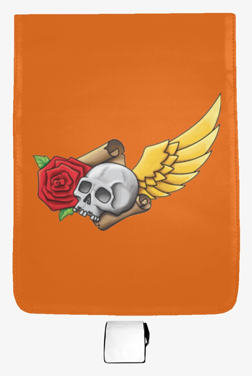 Black With Full Color Printed 100% Polyester Flap - Illustration, transparent png download