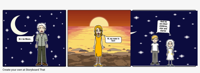 Stars, Moon, Sun - Storyboard, transparent png download