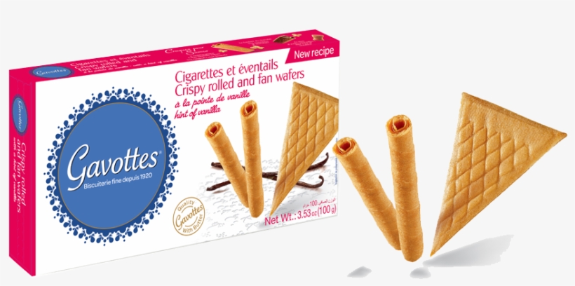 Gavottes Crispy Rolled And Fan Wafers, transparent png download