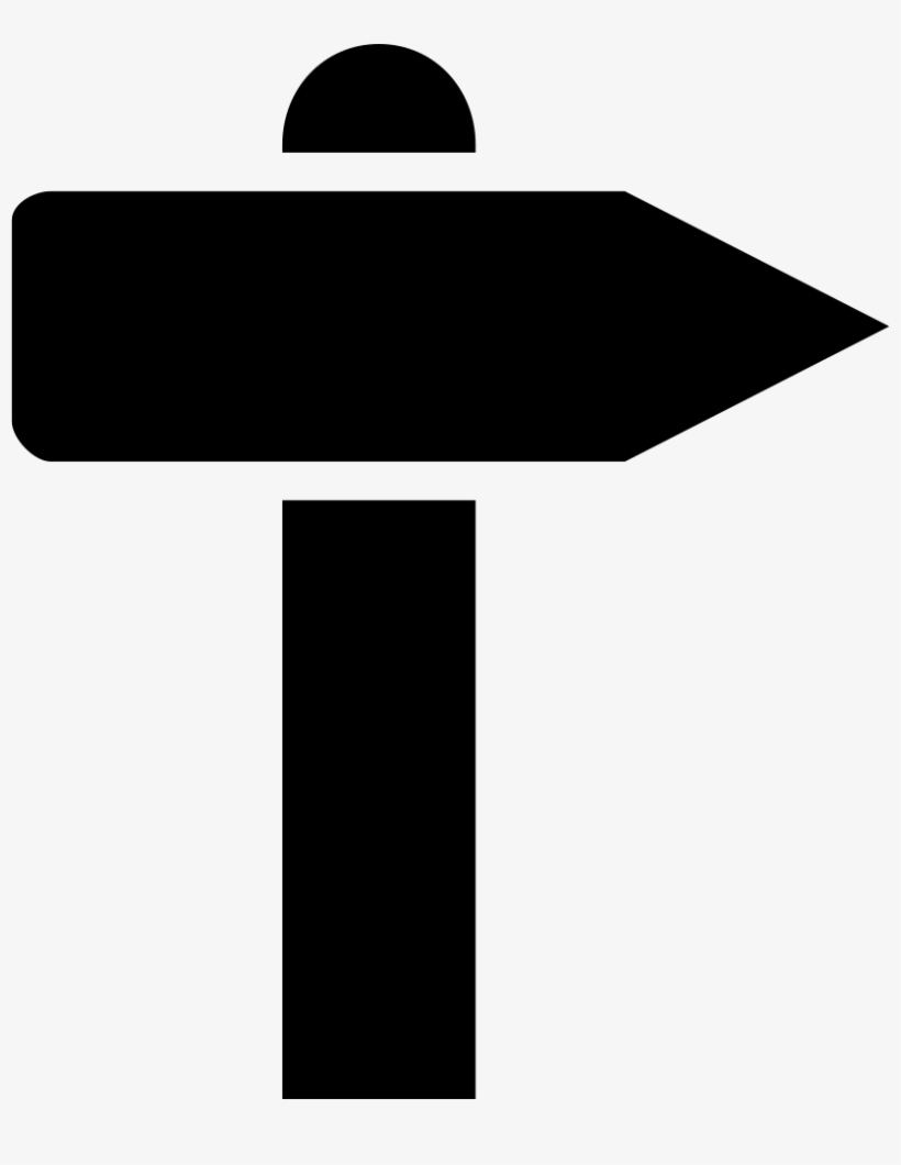 Right Arrow Signal On A Pole Comments - Right Signal, transparent png download