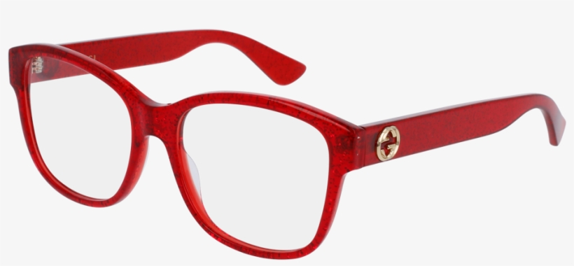 Gg0038o-004 Red Eyeglasses / Demo Lenses - Gucci Gg0038o, transparent png download