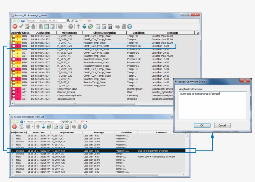 Alarm Comment - Abb 800xa Alarm List, transparent png download