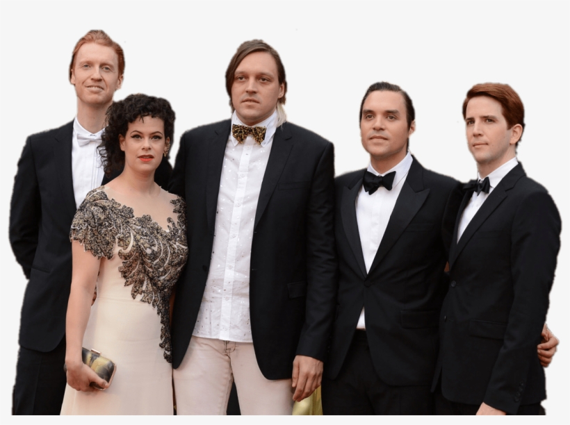 Arcade Fire Wearing Suits - Arcade Fire Papier Mache Heads, transparent png download