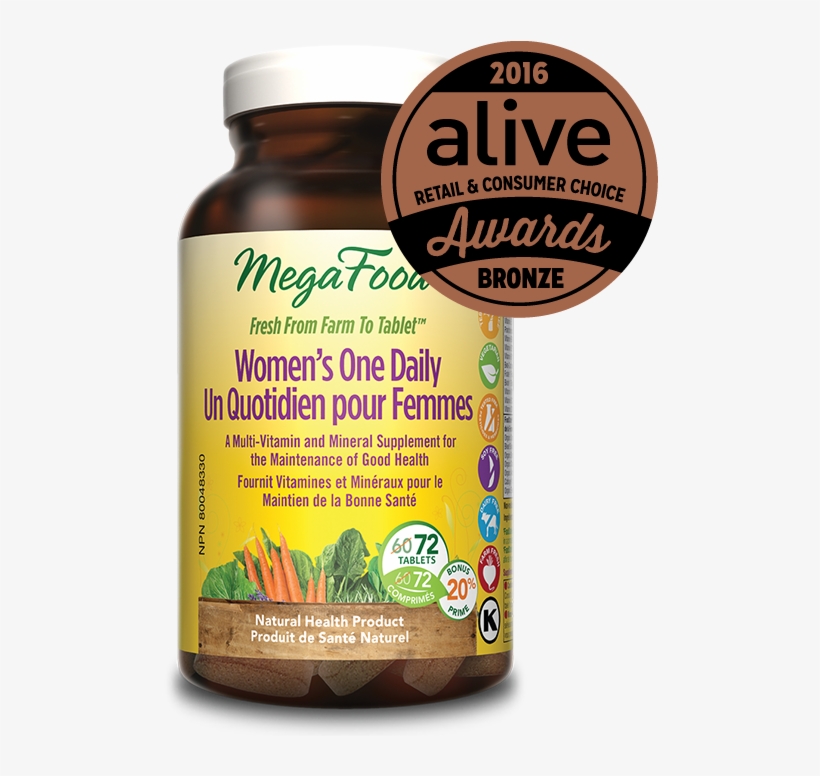 2016 Alive Bronze, Multivitamins And Supplements - Megafood Men Over 40 One Daily 72t Bonus, transparent png download