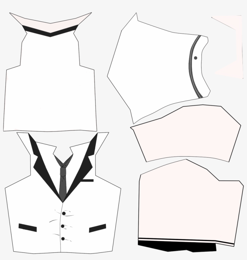 With Gray Necktie Link - Aottg Red, transparent png download