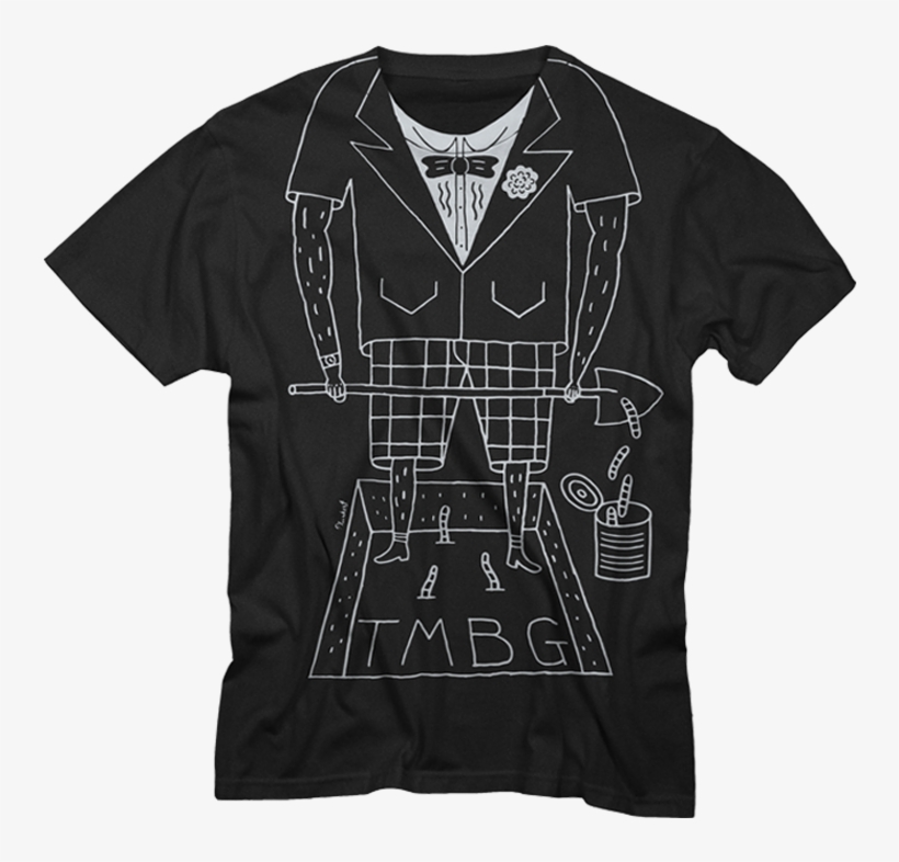 Tuxedo On Black - T-shirt, transparent png download