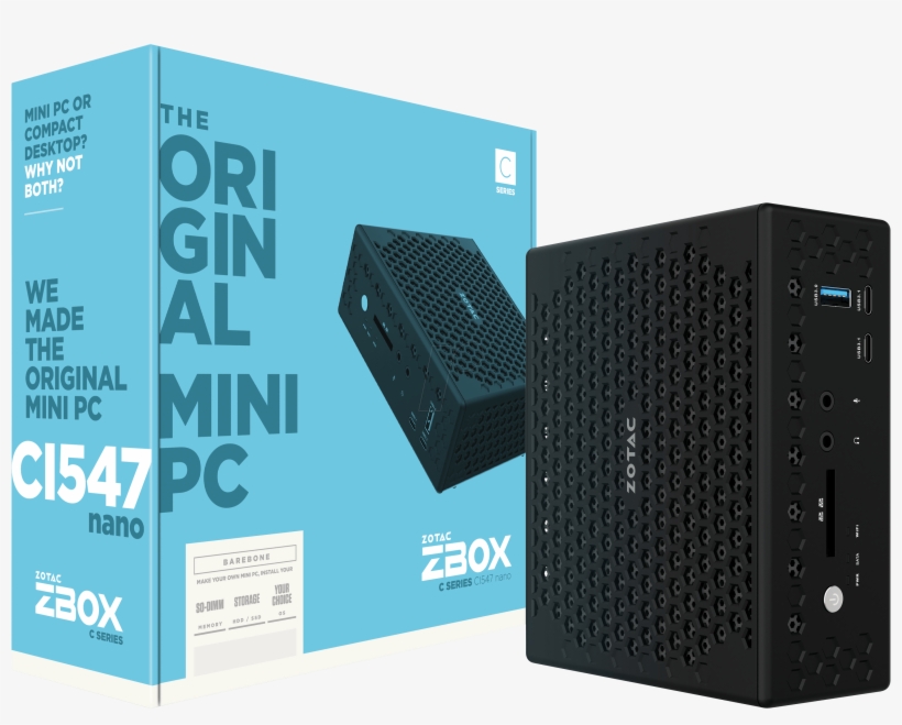 Barebone Pc Zotac Zbox Ci547nano Be - Zotac Zbox Ci523 Nano, transparent png download