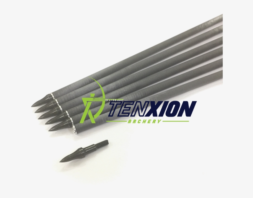 6 Pcs Tenxion Feathercarbonxf High Strength Pure Carbon - Arrow, transparent png download