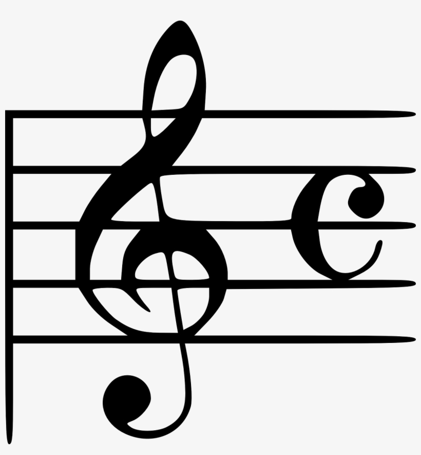 Treble Clef With Ac, transparent png download