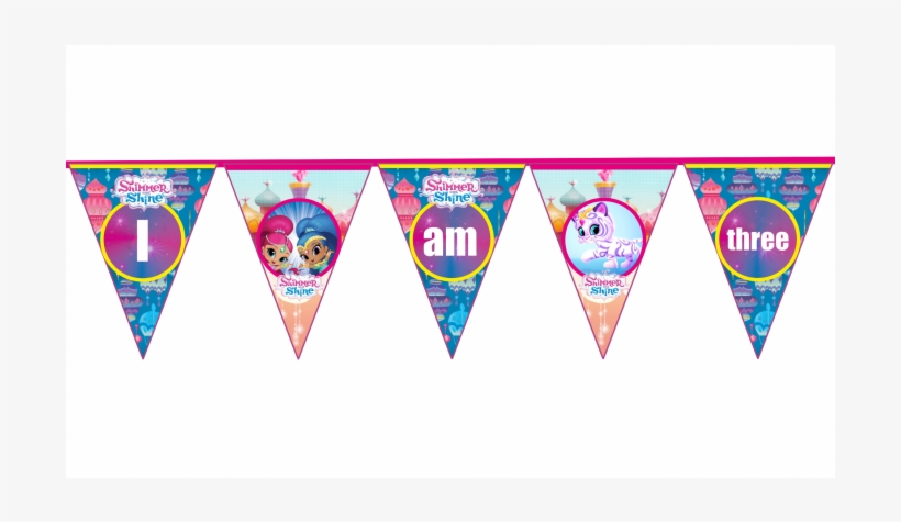 Shimmer And Shine Age Bunting Three - Shimmer And Shine, transparent png download