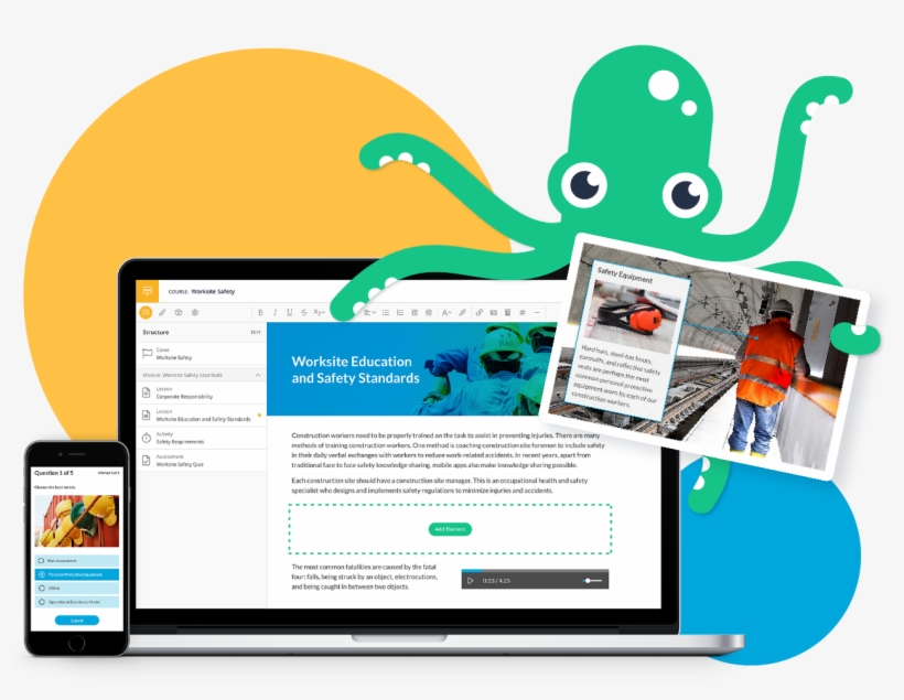 Easily Create Interactive Elearning Courses Online - Web Page, transparent png download