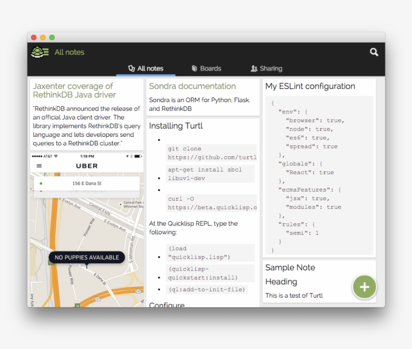 In Their Words, Turtl Lets You Take Notes, Bookmark - Database Gui, transparent png download