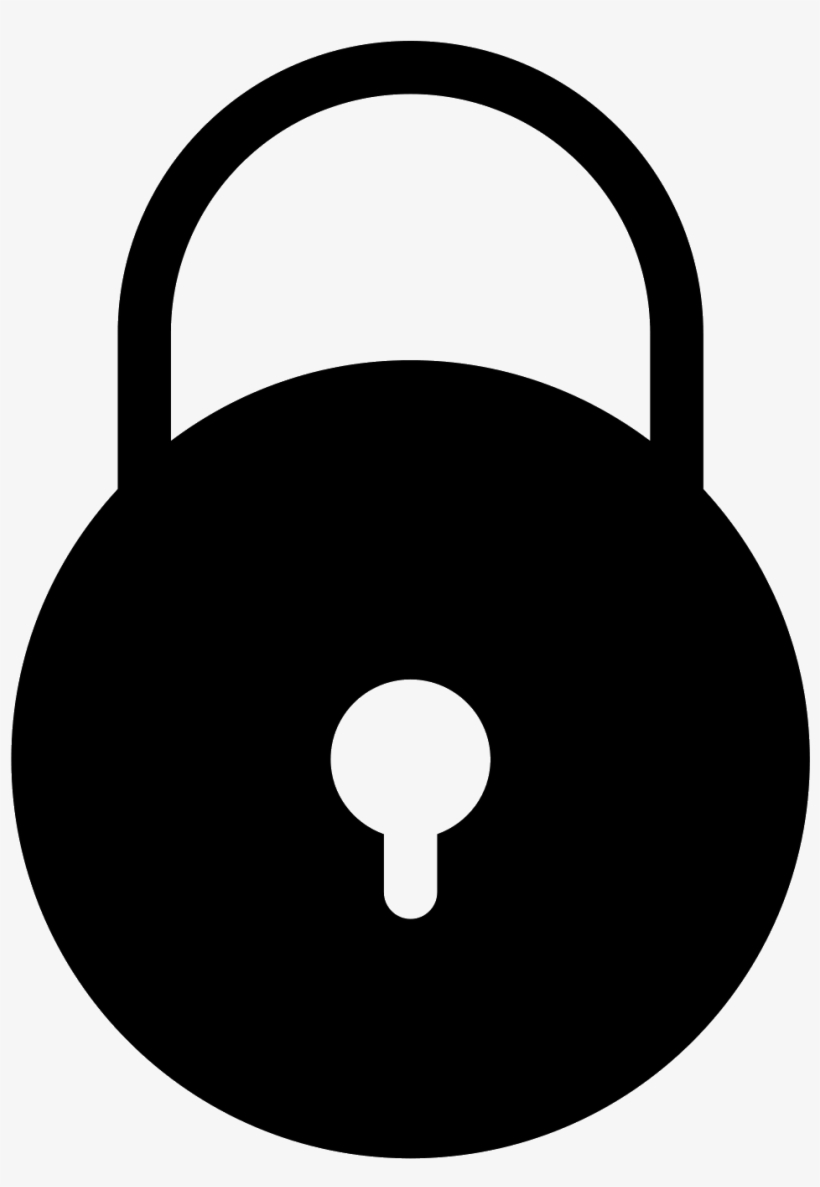 Lock Filled Icon - Icon, transparent png download