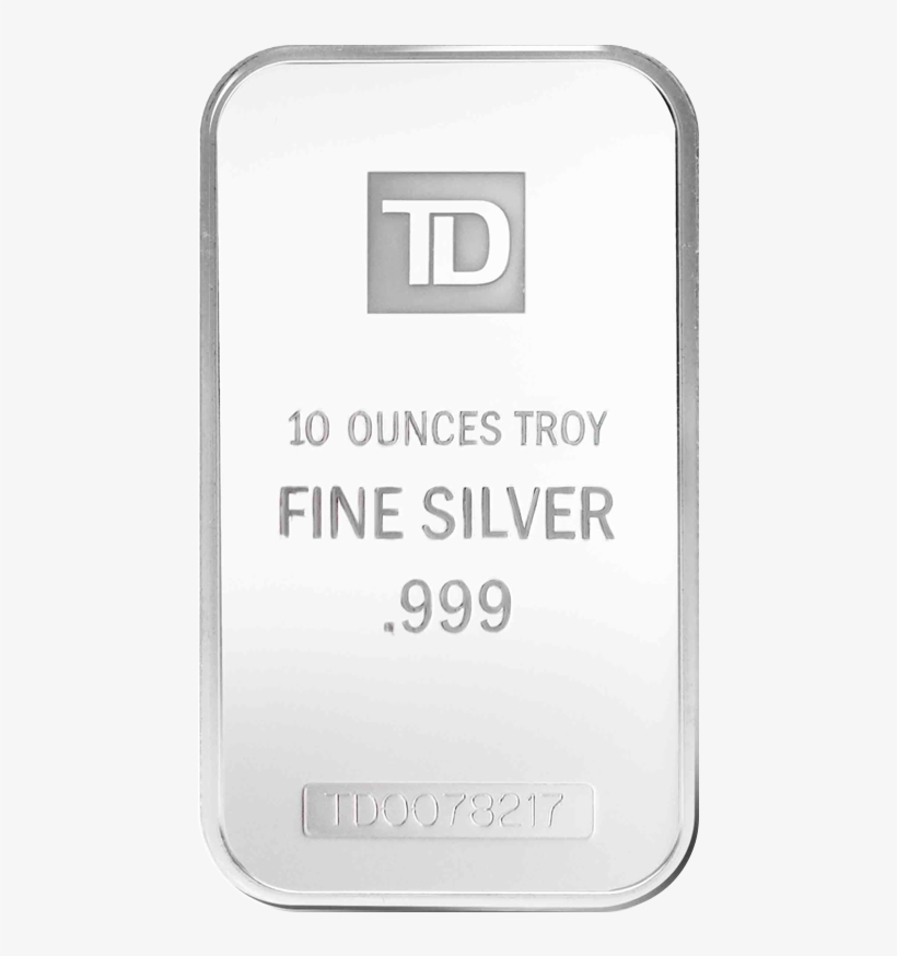 Td Silver Bar - Silver, transparent png download