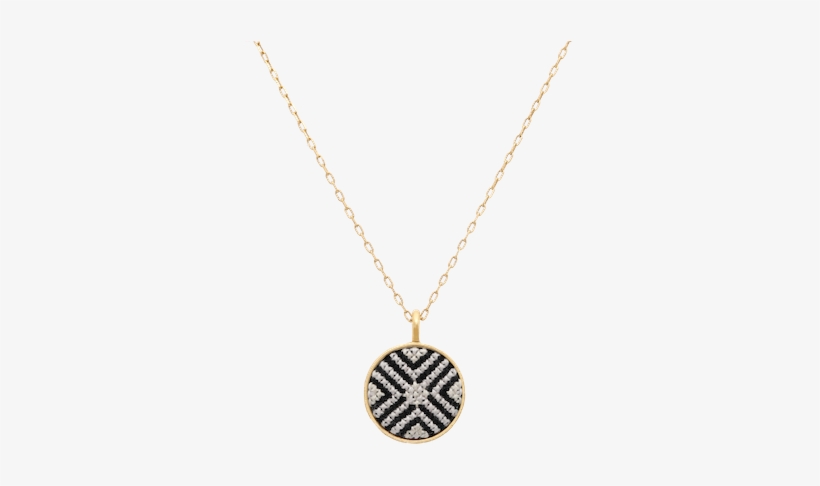 Gold-plated Arabesque Necklace - Locket, transparent png download