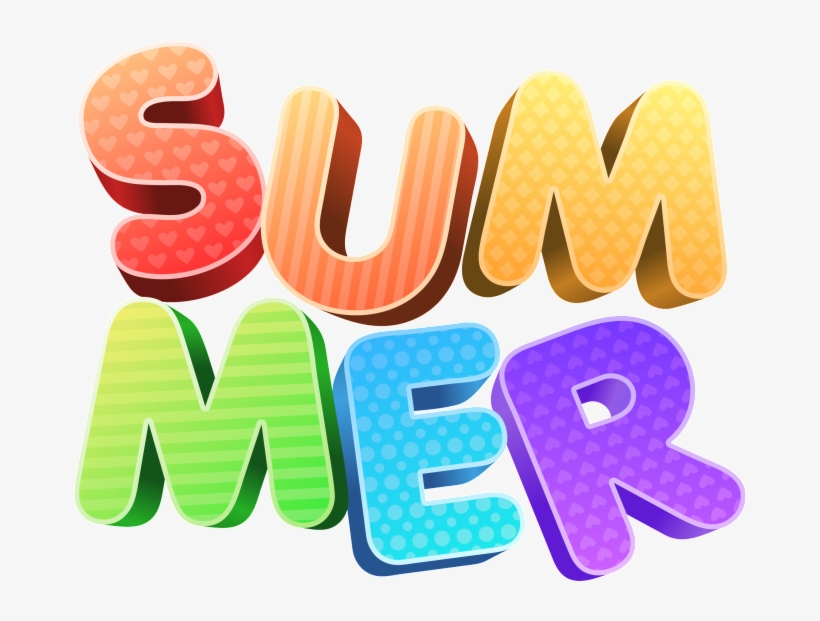 Summer Art Word Creative Element - Fruit, transparent png download