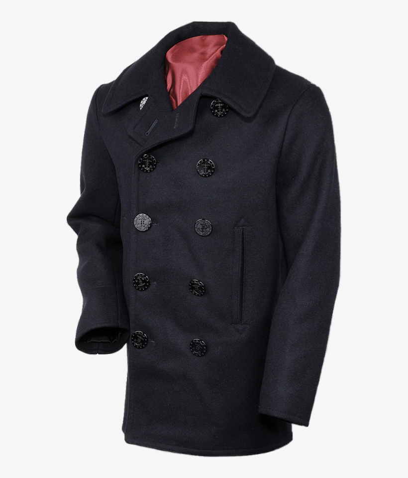 Navy Pea Coat - Duffel Coat, transparent png download