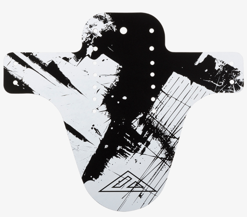 Azonic Splatter Fender Shocker Black/white - Splatter Fender Shocker Black/neon Yellow, transparent png download
