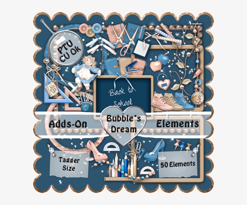 Back To School ~ Adds-on * Tagger / Cu Ok * [bubbles - Illustration, transparent png download