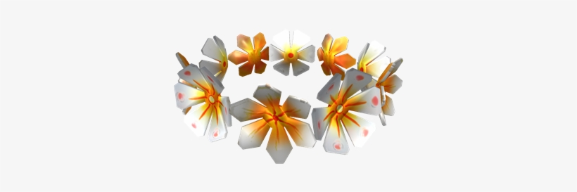 Orange And White Lei - Artificial Flower, transparent png download