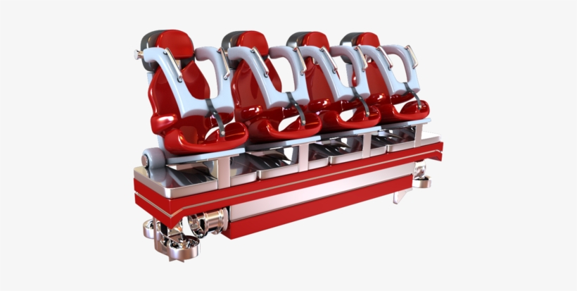 3d Asset Realistic Roller Coaster Seat - Roller Coaster Car Model, transparent png download
