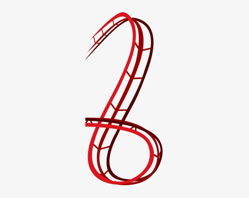 Rollercoaster - Red Roller Coaster Png, transparent png download