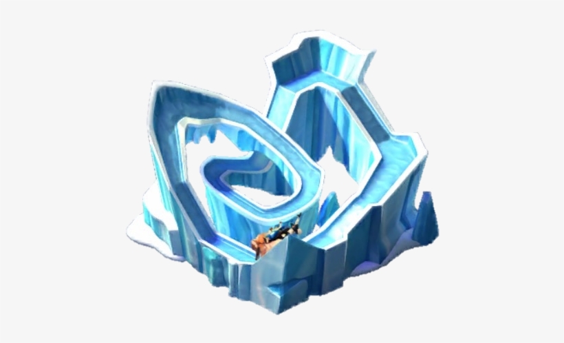 Larger Rollercoaster - Ice Age Roller Coaster, transparent png download