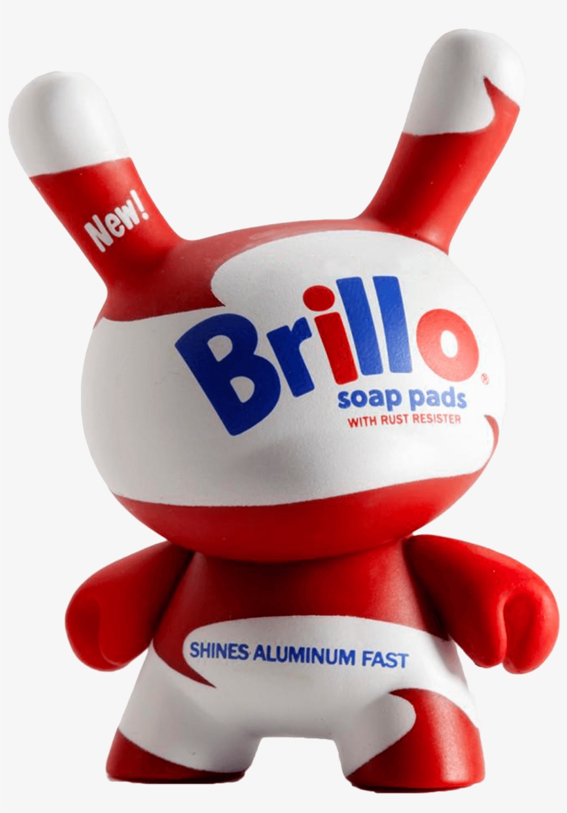 Funny Andy Warhol White Brillo - Dunny: Andy Warhol Series - 3" Vinyl Minifigure, transparent png download