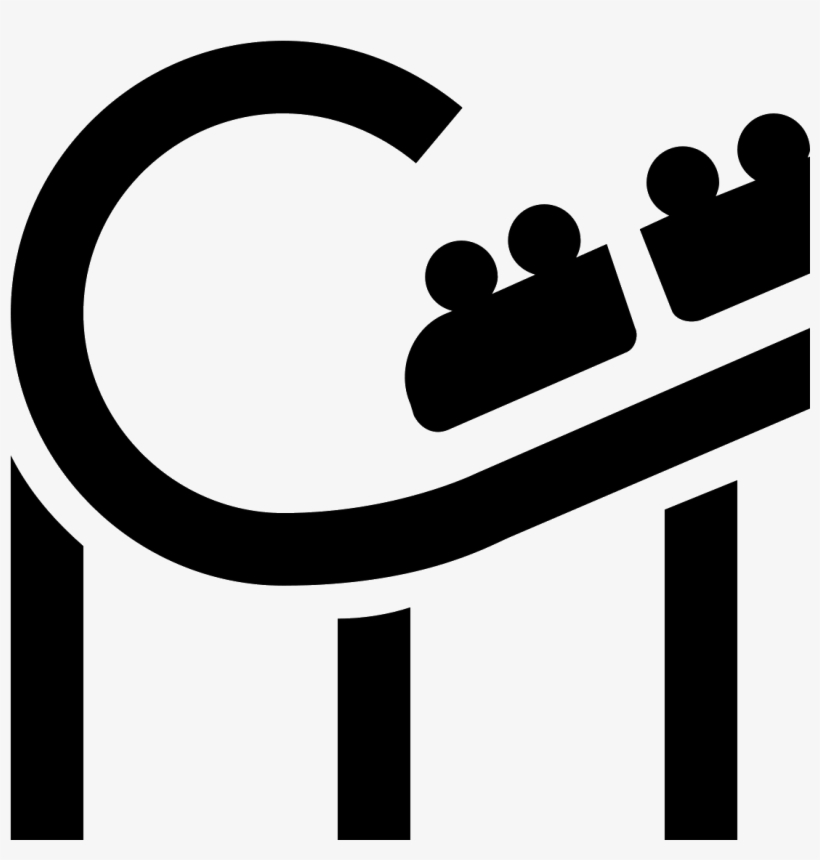 Roller Coaster Png Icon This Has Lines - Roller Coaster Loop Icon, transparent png download