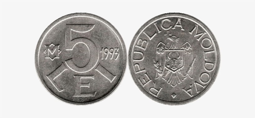 5 Lei Moldova - 1968 S Nickel Error, transparent png download
