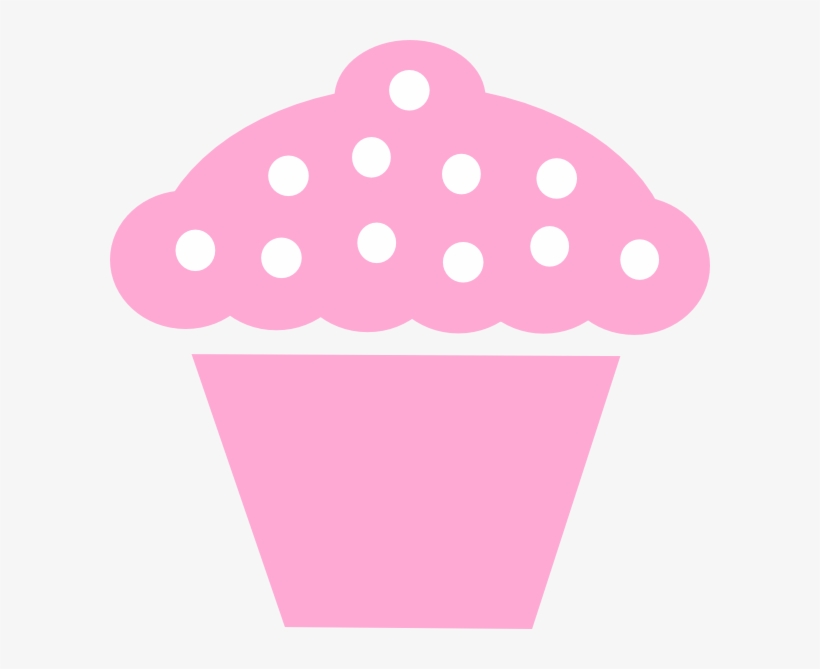 Light Pink Cupcake Clipart - Pink Cupcake Clipart Transparent, transparent png download