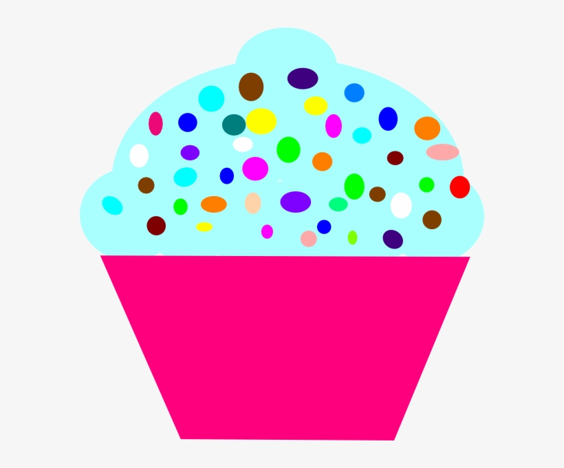 Cupcake Pink Clip Art At Clker - Cupcakes Cartoon, transparent png download
