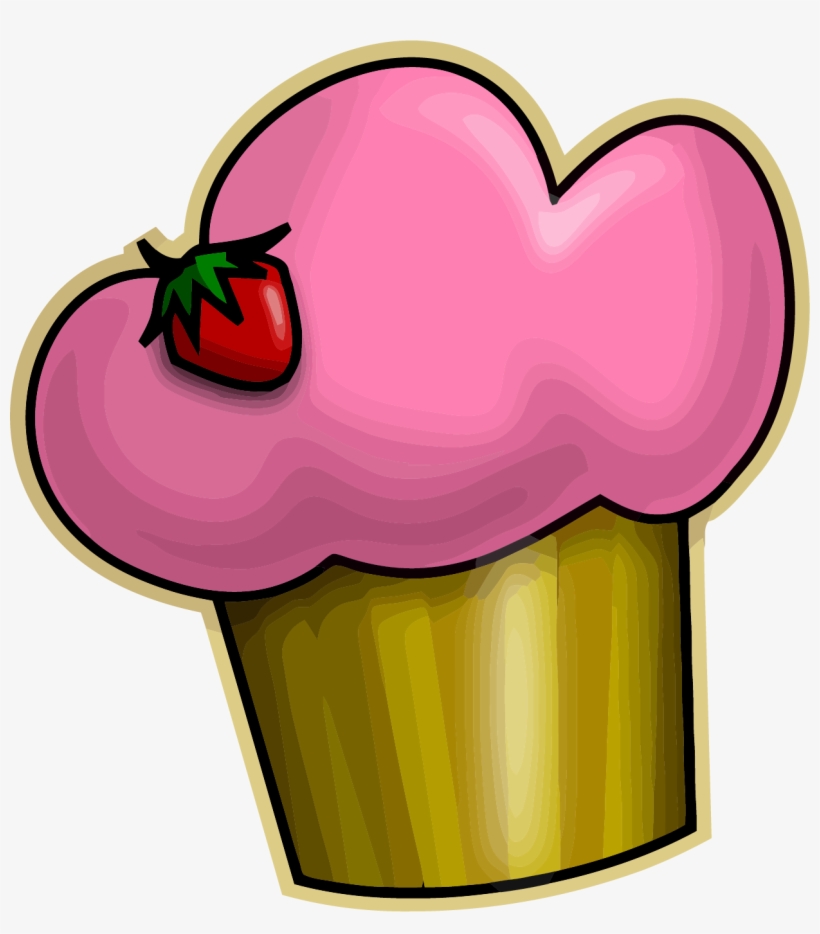 Pink Green Cupcake Clipart Png - Clip Art, transparent png download