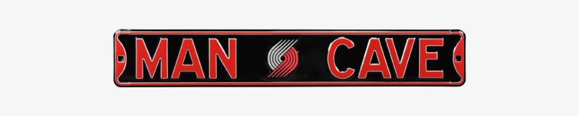 Portland Trail Blazers “man Cave” Authentic Street - Man Cave Cincinnati Bengals Street Sign, transparent png download
